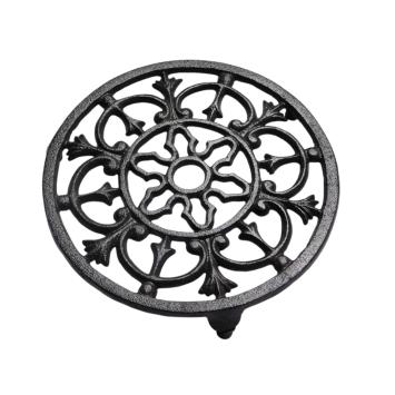 Grille et support pour casseroles - rond - fonte - classique