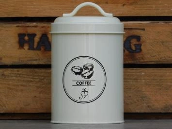 Set de 3 - Café, thé et sucre - boîte de rangement en métal