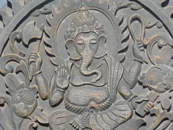 Ornament Ganesha - Vollstein - dunkelgrau