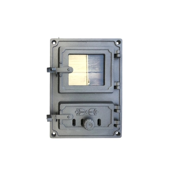 Backofentür - rechteckige Herdtür - aus Eisen und Glas