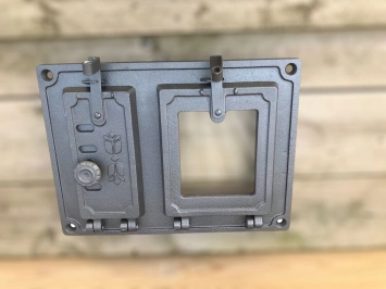 Backofentür - rechteckige Herdtür - aus Eisen und Glas