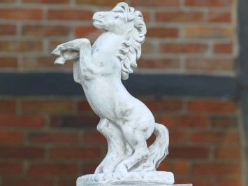 Cheval - statue animal en pierre - 80 cm - décoration classique