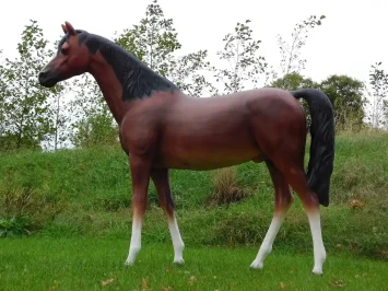 Cheval - Statue XXL - 190 x 220 cm - Décoration polystone