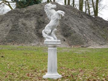 Pferd - auf Sockel - Steintierstatue - 150 cm - klassisch