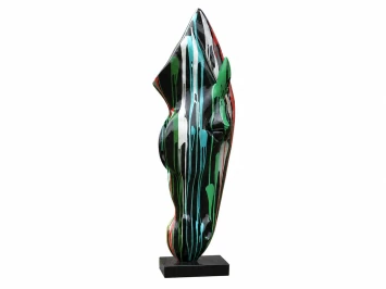 XL paardenhoofd kunstbeeld op voet – 152 cm – polystone