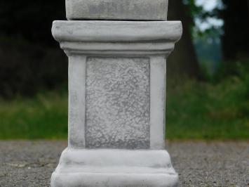 Paardenhoofd op sokkel - 83 cm - steen - tuinbeeld