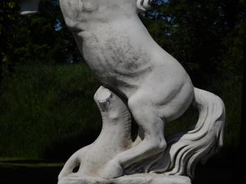 Steigerend paard - stenen dierenbeeld - 130 cm - klassiek