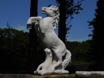 Steigerend paard - stenen dierenbeeld - 130 cm - klassiek