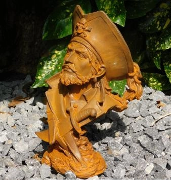 Pirate - statue en fonte - 30 cm - rustique - détaillée