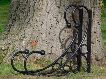 Jeu de 2 supports d'étagères XL - supports d'angle - noir rustique - fer