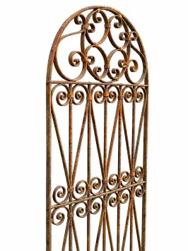 Portail en fer forgé – 180 cm – fait main – sans serrure