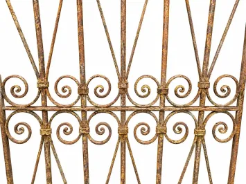 Portail en fer forgé – 180 cm – fait main – sans serrure