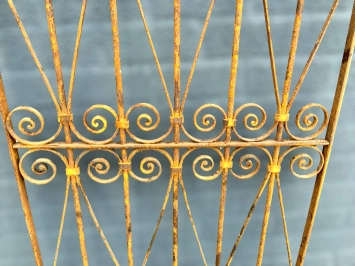 Portail en fer forgé – 180 cm – fait main – sans serrure