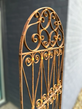 Portail en fer forgé – 180 cm – fait main – sans serrure