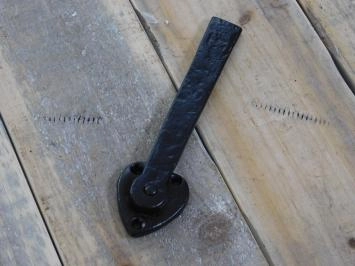 Serrure de porte stable / quincaillerie de portail, ensemble complet de quincaillerie de porte, noir mat