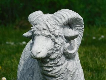 Widder - XL - Tierstatue aus Stein - 48 cm - Gartendekoration