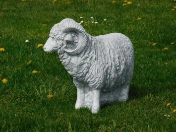 Widder - XL - Tierstatue aus Stein - 48 cm - Gartendekoration