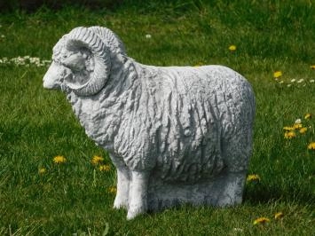 Widder - XL - Tierstatue aus Stein - 48 cm - Gartendekoration