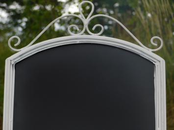 Panneau publicitaire sur pied - Blanc Vintage - 100 cm - avec ardoise