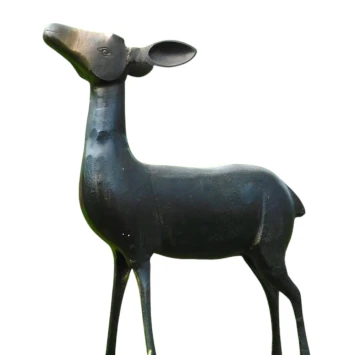 Decoratief hert beeld – aluminium – 70 cm – ree sculptuur