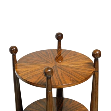 Vintage Beistelltisch im Regency-Stil – Holz – Durchmesser 50 cm