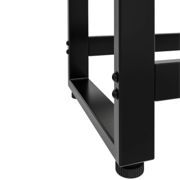 Râtelier à bois de chauffage – acier noir – 150 x 50 cm – durable