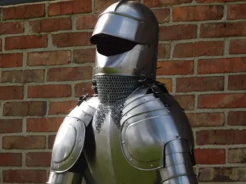 Ritterrüstung auf Ständer – Metall – 190 cm – Mittelalter
