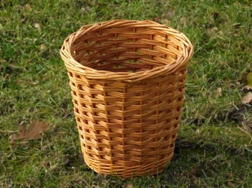 Panier vintage en osier - 26 cm - Rotin - pour l'intérieur et l'extérieur