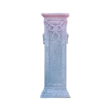 Sokkel - met strik - steen - 75 cm - klassiek wit - robuust