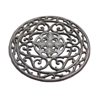 Grille ou dessous-de-plat en fonte - 20 cm - design classique