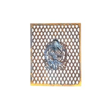 Cast iron-rust- deur-raam rooster, wandornament, mooi smeedwerk