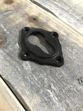 Rosette - rosette pour serrure à cylindre - noir