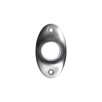 Ovale klinkrozet – mat nikkel – 56 x 33 mm – modern
