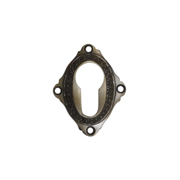 Slotrozet PC – gepatineerd messing – klassiek