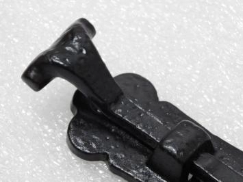 Serrure coulissante Fer forgé - 16,5 cm - Noir