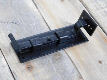 Robinet-vanne courbe, verrou coulissant antique