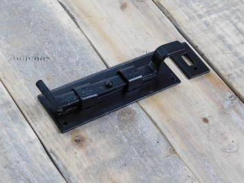 Robinet-vanne courbe, verrou coulissant antique