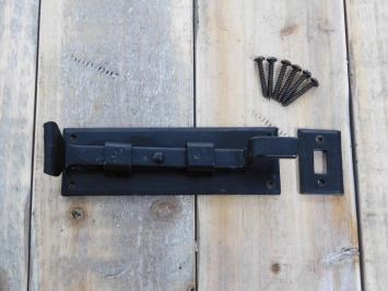 Robinet-vanne courbe, verrou coulissant antique