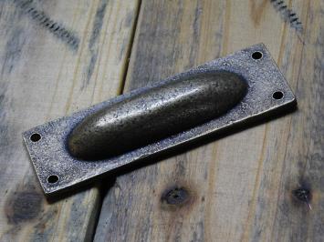 Schiebetürgriff – 10 cm – Antik-Messing