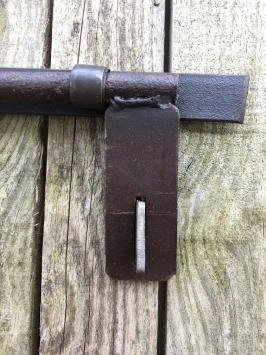 Belle serrure coulissante, très robuste, en fer, qualité supérieure !