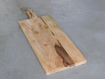 Serveerplank / snijplank, groot, keukenplank hout, 78 cm met handvat