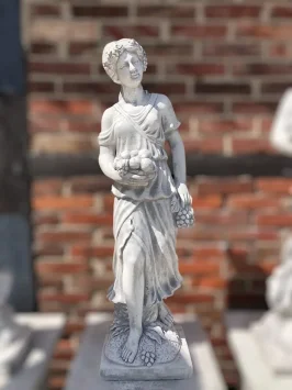 Set van 4 godinnen op sokkel - jaargetijden - steen - 160 cm