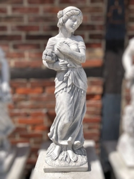 Set van 4 godinnen op sokkel - jaargetijden - steen - 160 cm