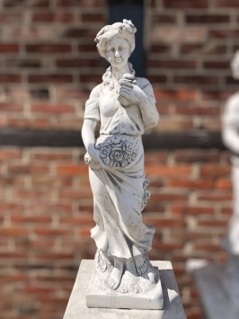 Set van 4 godinnen op sokkel - jaargetijden - steen - 160 cm