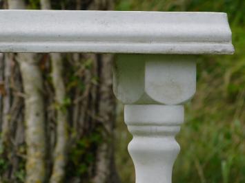 Lot de 3 poteaux balustres avec fenêtre – 60 cm – pierre