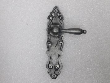 Quincaillerie de porte d'entrée en fonte zinguée - ensemble