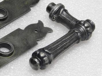 Set Deurbeslag - Klinken Oxford + Deurplaten Baron BB 72 - Gietijzer Verzinkt