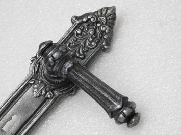 Türbeschlagset – Oxford-Türgriffe + Heritage BB 72-Türplatten – Gusseisen, verzinkt