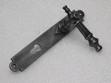 Deurklinken en deurplaten - verzinkt gietijzer - PC92 - deurbeslag set