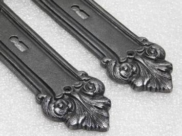 Türbeschlagset – Türgriffe York + Türplatten Heritage BB 72 – Gusseisen, verzinkt